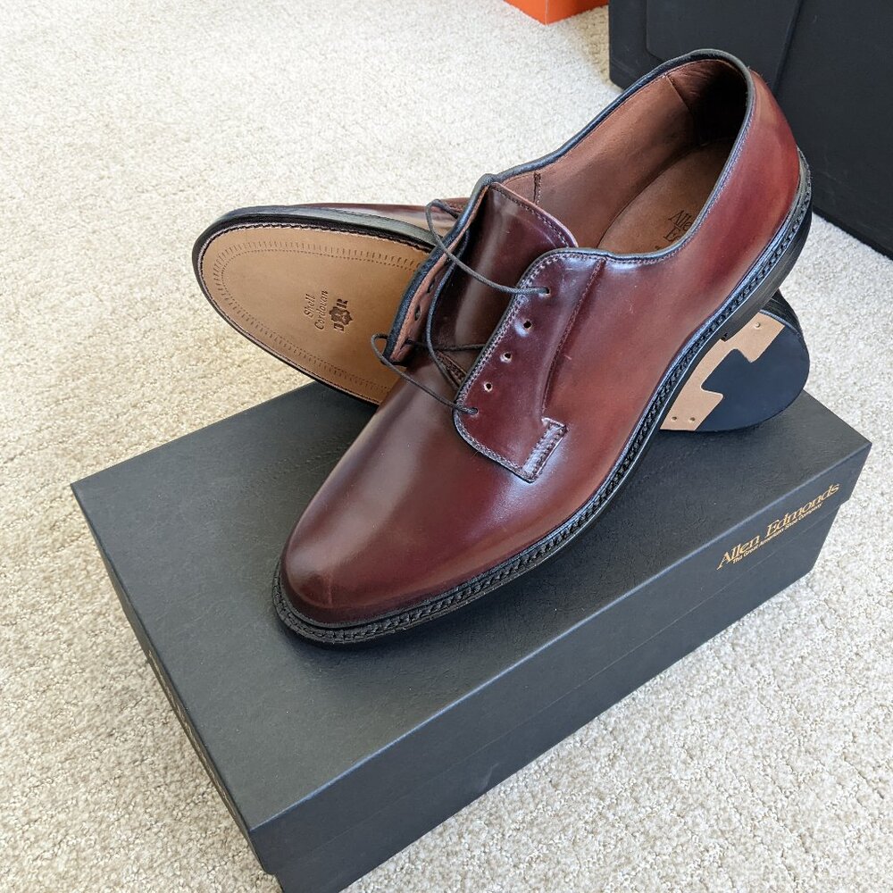 Allen Edmonds Burgundy Shell Cordovan, Leeds 13 D.